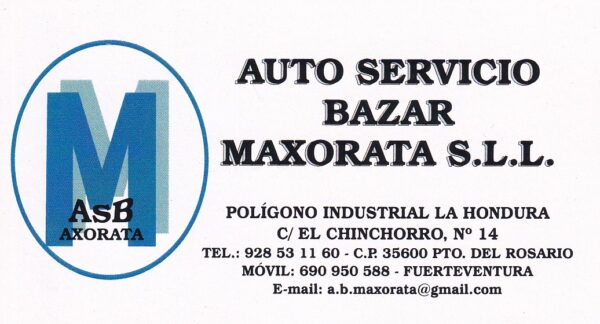 Auto servicio Bazar Maxorata