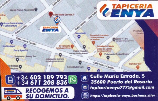Tapicería ENYA Tapicería, General (Puerto del Rosario Fuerteventura Islas Canarias España)