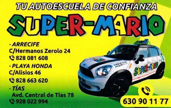 Super Mario Autoescuela (Arrecife Lanzarote) Islas Canarias España